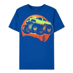 The Children's Place  Boys Monster Truck Graphic Tee - Quench Blue