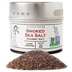Gustus Vitae, Gourmet Salt, Natural Smoked Sea Salt, 3 oz (84 g)