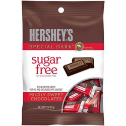 HERSHEY'S Sugar Free SPECIAL DARK Mildly Sweet Chocolate Bars, 3 oz