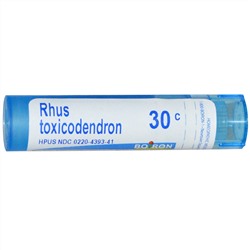 Boiron, Single Remedies, Сумах ядовитый (Rhus Toxicodendron), 30C, 80 гранул