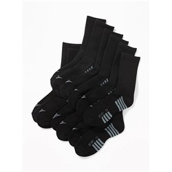 Go-Dry Crew Socks 6-Pack for Boys