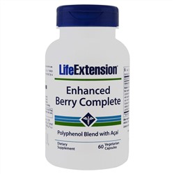Life Extension, Полный улучшенный комплекс ягодных витаминов с Асаи, 60 капсул