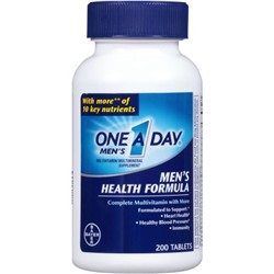 One A Day Men's Health Formula Multivitamin/Multimineral Supplement Tablets, 200 count