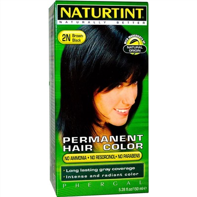 Naturtint, Стойкая краска для волос, 2N Темный каштан, 5,28 жидкой унции (150 мл)