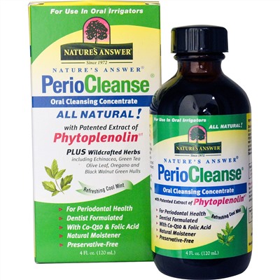 Nature's Answer, PerioBrite Cleanse, Oral Cleansing Concentrate, Coolmint, 4 fl oz (120 ml)