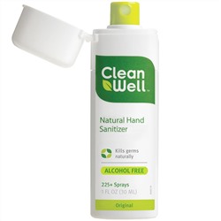 Clean Well, Натуральный антисептик для рук, без алкоголя, оригинальный, 30 мл