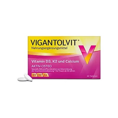 Vigantolvit Vitamin D3 K2 Calcium Filmtabletten, 60 St