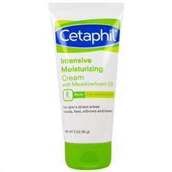 Cetaphil, Интенсивный увлажняющий  крем с маслом пенника лугового, 3 унции(85 г)