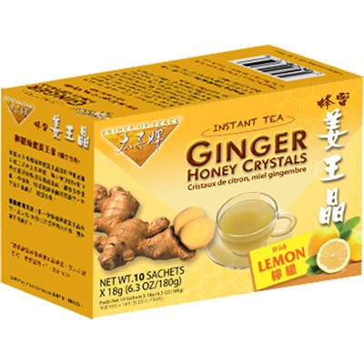 Ginger Honey Crystals with Lemon Instant Tea
