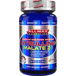 ALLMAX Nutrition, 100% чистая цитруллина малат + максимальная эффективность + впитывание, 2000 мг, 2,8 унц. (80 г)