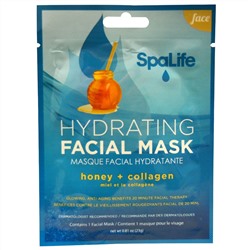 My Spa Life, СПА Лайф Увлажняющая маска для лица, Для лица, 1 маска для лица, 0.81 унции (23 г)