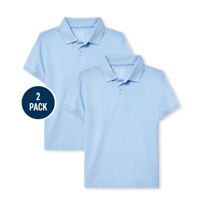 The Children’s Place  Boys Uniform Pique Polo 2-Pack - Multi Clr