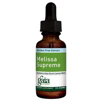 Gaia Herbs, Экстракт мелиссы Supreme, без спирта, 60 мл