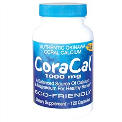 21st Century, КораКал, 1000 мг, 120 капсул