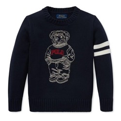 BOYS 2-7 Embroidered Polo Bear Sweater