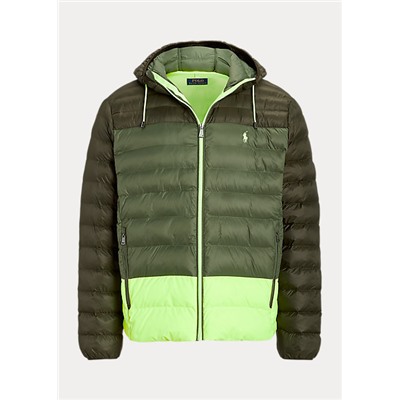 Big & Tall Packable Water-Repellent Hooded Jacket