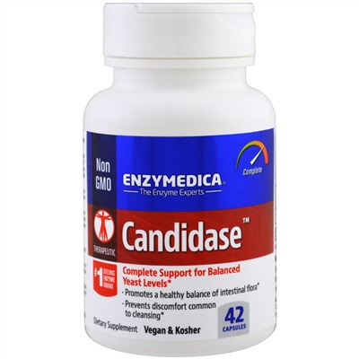 Enzymedica, Кандидаза, 42 капсулы