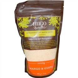 Hugo Naturals, Шипучие соли для ванн, манго и гуава, 14 унций (397 г)