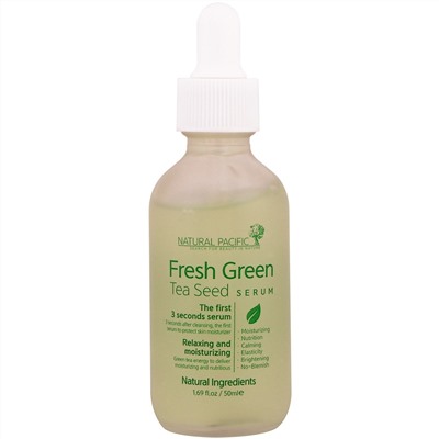 Natural Pacific, Fresh Green, Tea Seed Serum, 1.69 fl oz (50 ml)