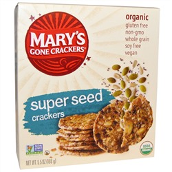 Mary's Gone Crackers, Organic, крекеры из супер-зерна, 5,5 унции (155 г)