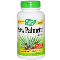 Nature's Way, Ягоды пальма сереноа, 585 мг, 180 капсул