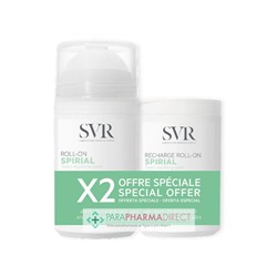 SVR Spirial Déodorant Anti Transpirant 48h Roll On 50ml + Recharge 50ml