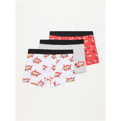 3-PACK OF PRINTED BOXERS