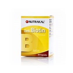 Витаминные капсулы с биотином от Nutrakal 60 шт / Nutrakal Deli Biotin 60caps