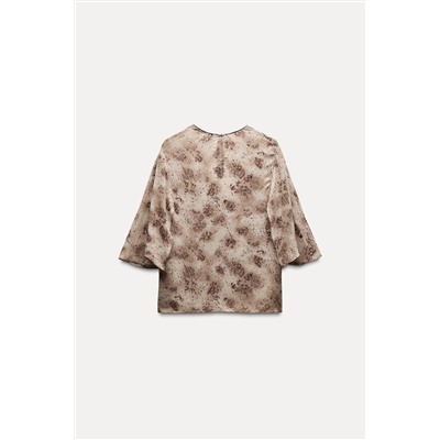 ZW COLLECTION FLOWING CAPE BLOUSE