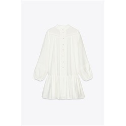 MINI DRESS WITH HEMSTITCH DETAIL