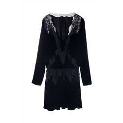 Vestido evasé Negro