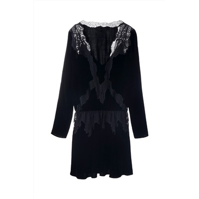Vestido evasé Negro