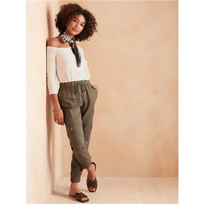 Rayon One-Shoulder Top