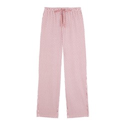 Pantalón largo carrot punto suave rosa