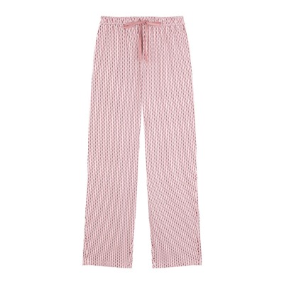 Pantalón largo carrot punto suave rosa