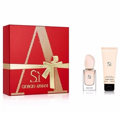 GIORGIO ARMANI SI edt (w) 30ml + 75ml b/l (туалетная вода+лосьон для тела набор)