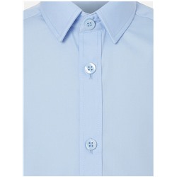 Light Blue Boys Slim Fit Short Sleeve School Shirt 2 Pack