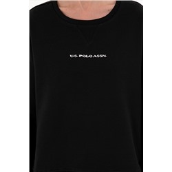 Kadın Siyah Bisiklet Yaka Sweatshirt