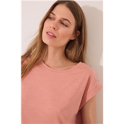 Camiseta sin mangas 100% algodón naranja