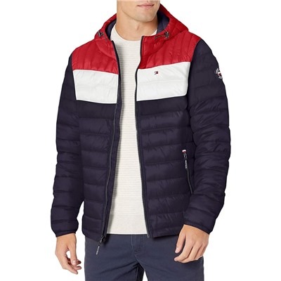 Tommy Hilfiger Men's Water Resistant Ultra Loft Filled Hooded Puffer Jacket
