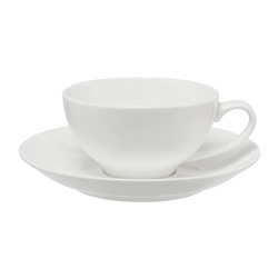 Пара чайная, 1 перс, 2 пр, 200 мл, фарфор P, белая, White Basics, 63217