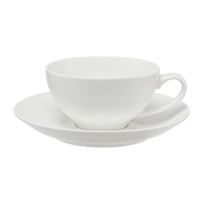 Пара чайная, 1 перс, 2 пр, 200 мл, фарфор P, белая, White Basics, 63217