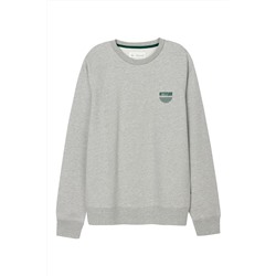 Sudadera Gris claro jaspeado