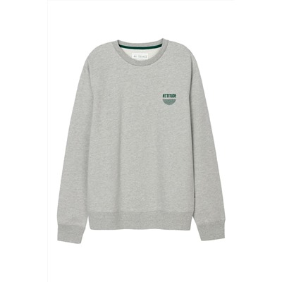 Sudadera Gris claro jaspeado