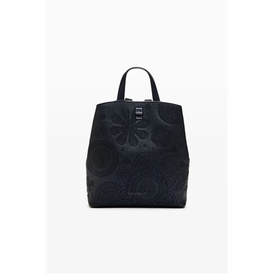 Mochila bordado flores