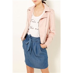 Chaqueta biker Rosa