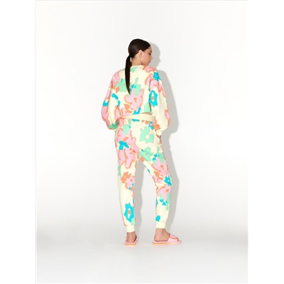 Jogger mit Blumendruck