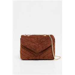 Bandolera de nobuk Mini Vivi Camel