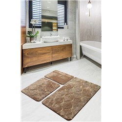 Chilai Home Infinitiy Karamel 3'Lü Set Banyo Halısı 8682125940793