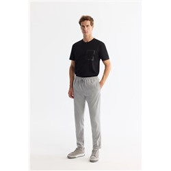 Avva, Erkek Gri Yandan Cepli Beli Lastikli Bağcıklı Duble Paça Jogger Pantolon E003000